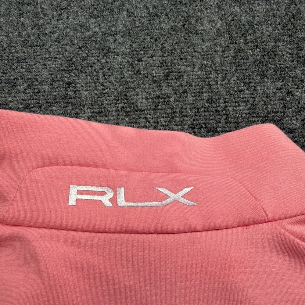 RLX Ralph Lauren Mens Vest XL Pink Full Zip Cotton Blend Zip Pockets Golf Preppy - Picture 5 of 8